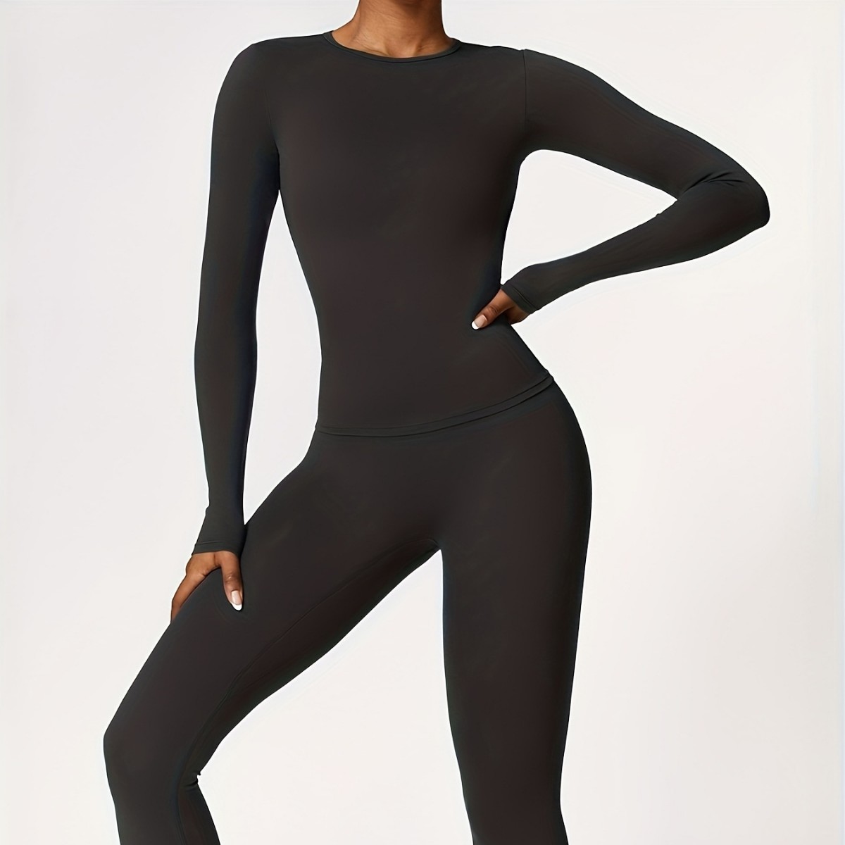 Pilates & Yoga Reversible Mockneck Sweatshirt - Облегающий костюм для йоги с длинными