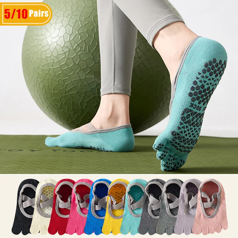 Pilates Yoga Origin - 5/10 пар женских хлопковых носков для